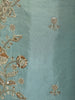 Powder Blue Floral Sequins and Beads Embroidered Design Tissue Silk Palazzo Suit with Dupatta