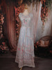 Powder Blue Floral Thread and Mirror Embroidered Design Net Lehenga with Dupatta