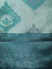 Powder Blue Geometric Zari Woven Design Art Silk Saree with Zari Border