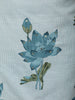 Powder Blue Lotus Floral Printed Design Cotton Straight Cut Salwar Suit with Matching Dupatta