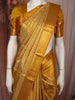 Premium Antique Gold All-Over Zari Woven Design Pure Kanchipuram Silk Saree with Zari Border