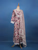 Prominent Pink Floral Printed Cotton Salwar Suit Set - Diadem