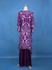 Purple Abstract Printed Kaftan-style Crepe Salwar Suit