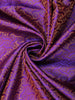 Purple Abstract Woven Design Soft Silk Saree with Contrast Orange Zari Border