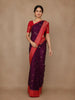 Purple Butta Woven Design Banarasi Silk Saree