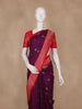Purple Butta Woven Design Banarasi Silk Saree