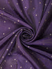 Purple Butta Woven Design Soft Tissue Saree with Scalloped Border