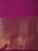 Purple Checked Woven Design Soft Silk Fancy Saree
