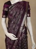 Purple Checked Zari Woven Kanchipuram Silk Saree
