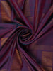 Purple Checks Woven Pure Kanchipuram Silk Saree