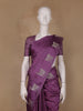 Purple Deer Motif Tussar Silk Saree - Diadem