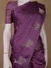 Purple Deer Motif Tussar Silk Saree - Diadem