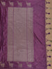Purple Deer Motif Tussar Silk Saree - Diadem