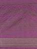 Purple Deer Motif Tussar Silk Saree - Diadem