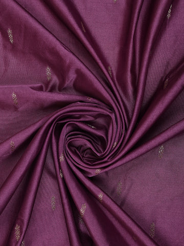Purple Deer Motif Tussar Silk Saree - Diadem