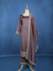 Purple Embellished Design Semi Silk Salwar Suit