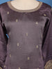 Purple Embellished Design Semi Silk Salwar Suit