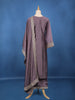 Purple Embellished Design Semi Silk Salwar Suit