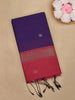 Purple Floral Butta Design Cotton Saree