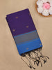 Purple Floral Butta Design Cotton Saree