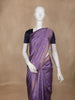 Purple Floral Butta Design Tissue Silk Saree