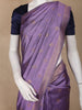 Purple Floral Butta Design Tissue Silk Saree