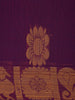 Purple Floral Design Cotton Saree with Zari Border