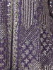 Purple Floral Design Crepe Salwar Palazzo Suit - Diadem