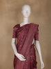 Purple Floral Design Pure Kanchipuram Silk Saree