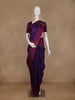 Purple Floral Woven Pure Kanchipuram Silk Saree