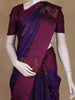 Purple Floral Woven Pure Kanchipuram Silk Saree