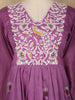 Purple Floral Designed Cotton Salwar