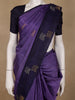 Purple Floral Designed Silk Saree - Diadem
