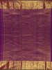 Purple Floral Designed Pure Kanchipuram Silk Saree With Zari Border
