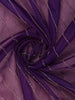 Purple Floral Sequins Embroidered Beads Work Net Saree