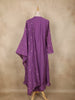 Purple Floral Embroidered Cotton Salwar Suit with Dupatta