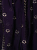 Purple Floral Embroidered Design Chiffon Sharara Salwar Suit