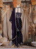 Purple Floral Embroidered Design Chiffon Sharara Salwar Suit