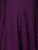 Purple Floral Embroidered Design  Raw Silk Gown with Dupatta