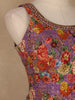 Purple Floral Embroidered Peplum Top With Printed Synthetic Palazzo Suit