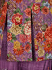 Purple Floral Embroidered Peplum Top With Printed Synthetic Palazzo Suit