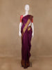 Purple Floral Zari Woven Kanchipuram Silk Saree - Diadem
