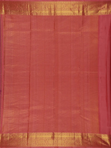 Purple Floral Zari Woven Kanchipuram Silk Saree - Diadem