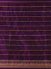 Purple Floral Motif Woven Banarasi Silk Saree