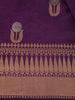 Purple Floral Motif Woven Banarasi Silk Saree