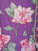 Purple Floral Printed Cotton Anarkali Salwar Suit With Dupatta