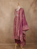 Purple  Floral Printed Cotton Salwar Suit with Dupatta