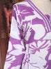 Purple Floral Printed Cotton Salwar with Dupatta