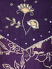 Purple Floral Printed Cotton Straight Cut Salwar Suit with Embroidered Yoke and Dupatta