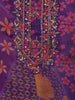 Purple Floral Printed Crepe Palazzo Suit